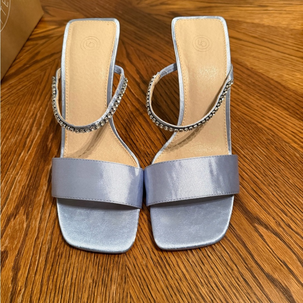 Urban Outfitters Lavender Satin heels